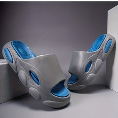 Men's Cloud Slides Pillow Slippers Lightweight Open toe Shoes For Indoor Outdoor