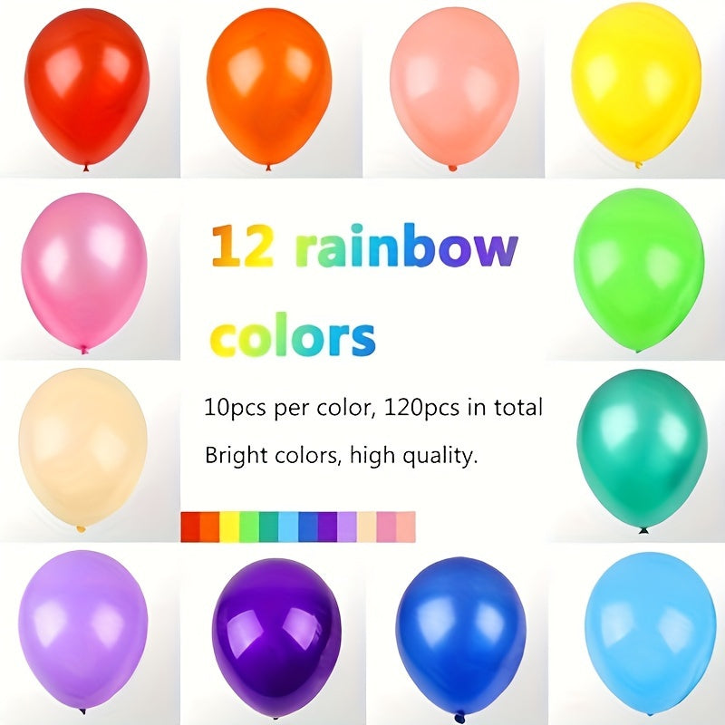 50pcs 12 inch Rainbow Latex Balloons Birthday Christmas Wedding Party Supplies