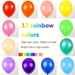 50pcs 12 inch Rainbow Latex Balloons Birthday Christmas Wedding Party Supplies