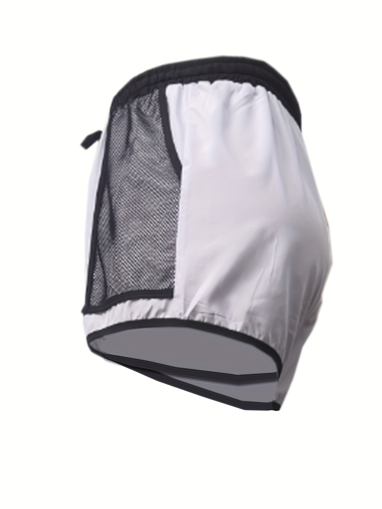 Colorblock Eyelet Drawstring Fitness Shorts