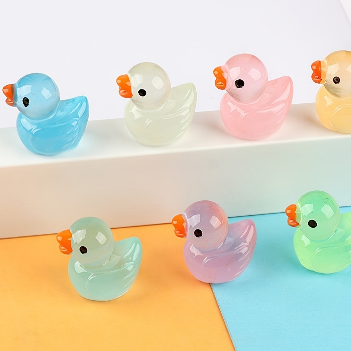 Glow-in-Dark Yellow Duck Toys - Party Prank Supplies
