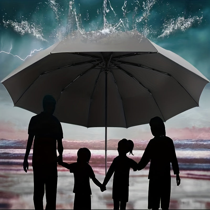 21in Auto Folding Large Umbrella Business Sunshade Umbrella