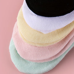 5pairs Girls Casual Lace Ruffled Socks Colorful Thin Breathable Summer