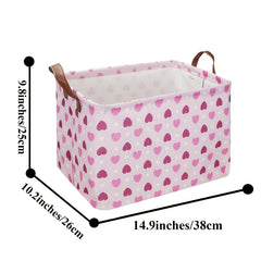 Pink Rectangular Mother's Basket & Baseball Father's Gift Basket