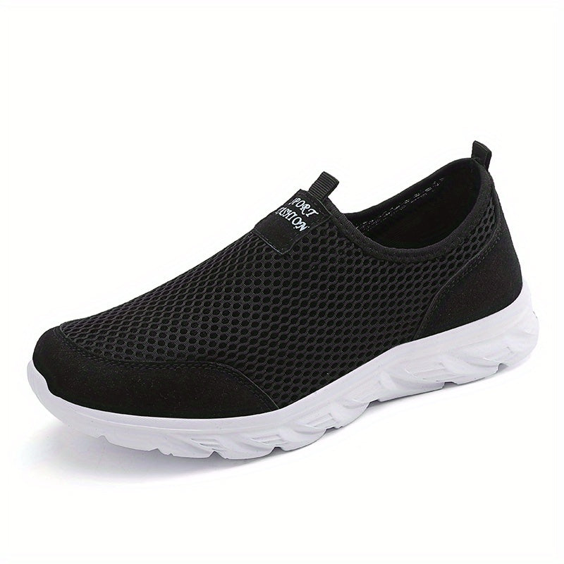 Men's Mesh Slip-on Sneakers Lightweight Athletic Shoes
