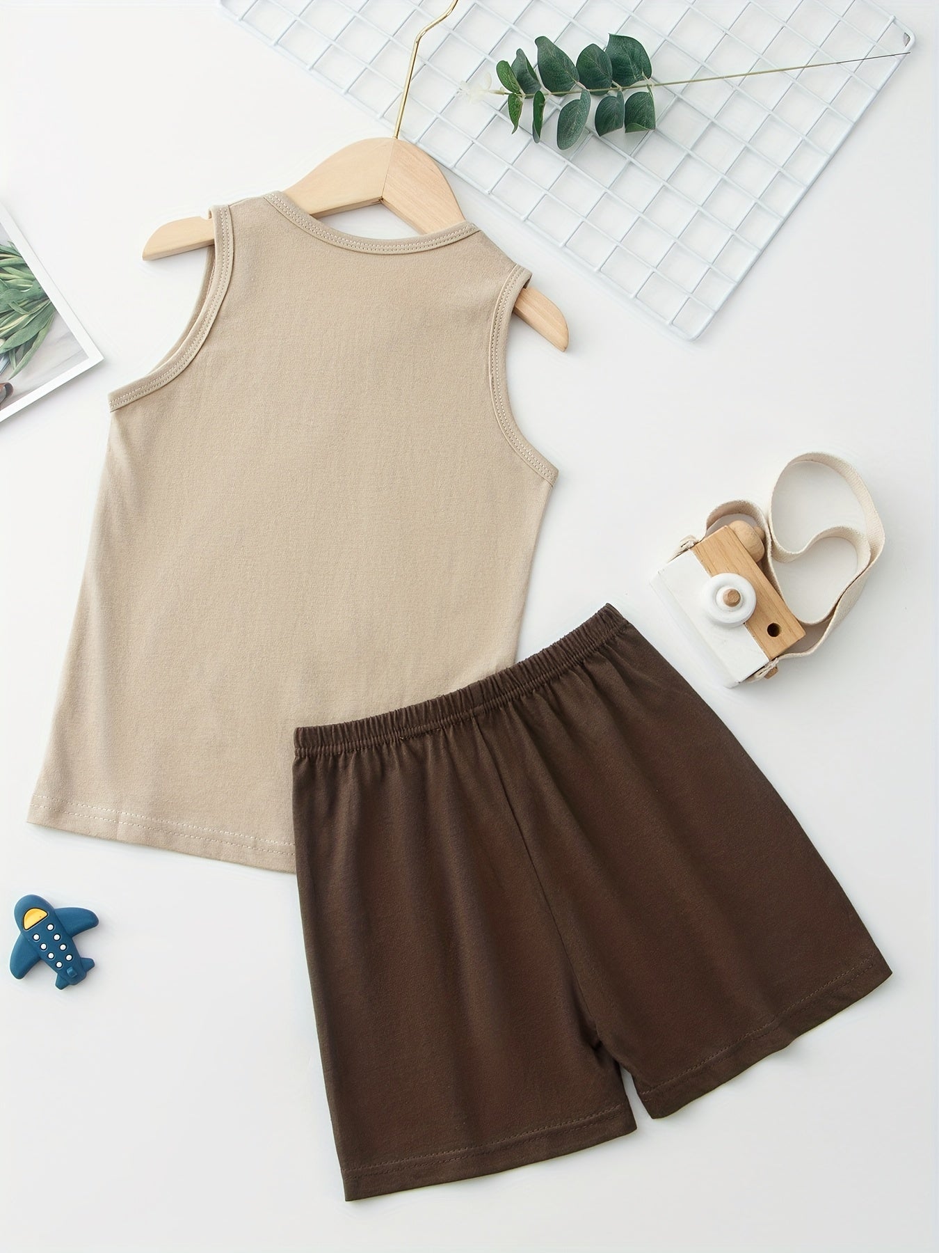 Boys Dino Tank Top & Shorts Set
