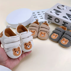 Cartoon Bear Baby Boy Sneakers Lightweight Non Slip Shoes
