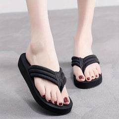 Women's Minimalist Flat Flip Flops Lightweight Non Slip Thong Beach Slides