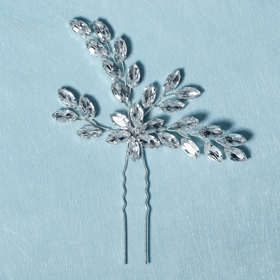 Rhinestone Bridal Hairpin Ancient Style Jewelry Head Accessory