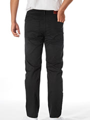 Slim Fit Casual Pants Men's Stretch Mid Pants Fall Winter