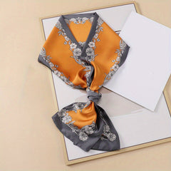 Long Hair Ribbon Skinny Scarf Headband Handbag Handle Charm