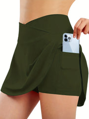 Women's Criss Cross Tennis & Golf Skort with Inner Pocket