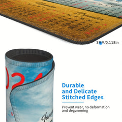 2022 Calendar Mouse Pad Non Slip Rubber Base Laptop Desk Mat