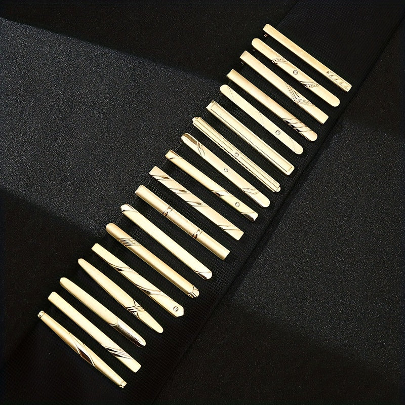 Men's Business Striped Matte Tie Clip High end Tie Clip Weddings Business Partie