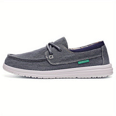 Men's Canvas Loafer Shoes Breathable Slip-On Shoes Spring and Summer