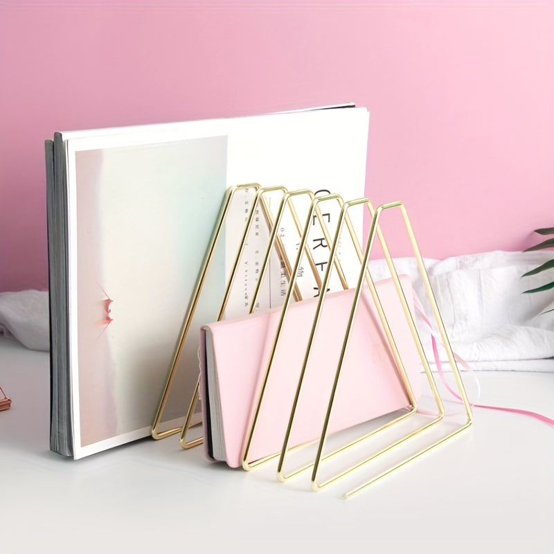 Iron Art Retractable Book Stand Rack Storage Desktop Folding Book Clip