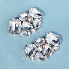 Rhinestone Shoe Clips Floral Shoe Buckle Wedding Party