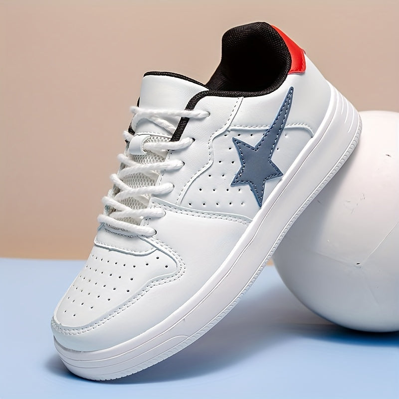 Men's Lace up Star Skate Shoes Good Traction