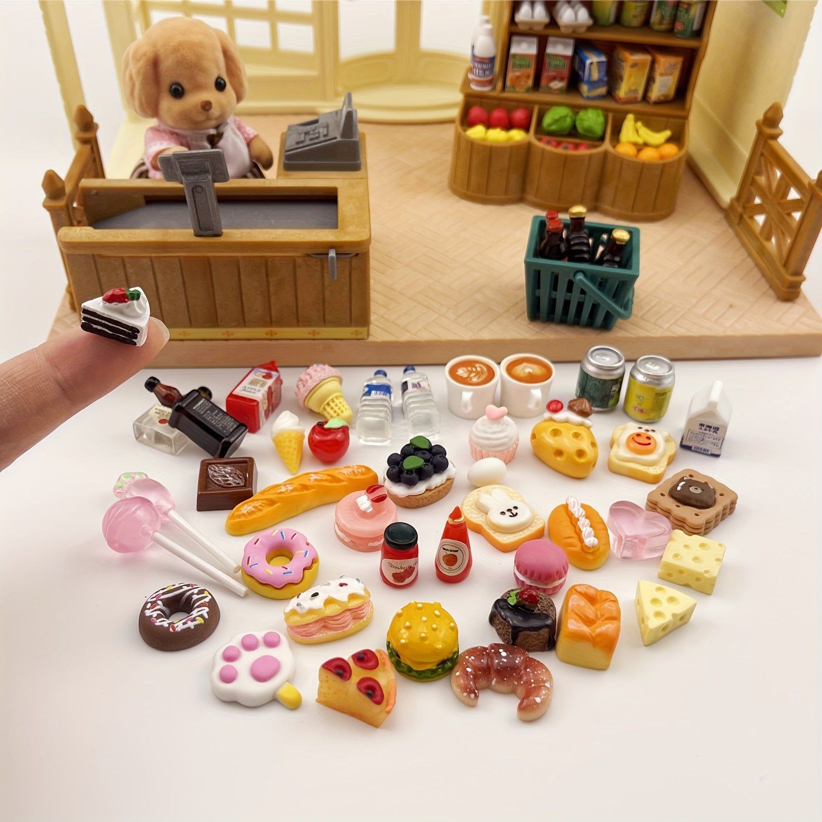 Mini Food Play Toy Dollhouse Accessories Kids Toys Halloween Christmas Gift