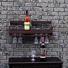 Dollhouse Wine Rack & Cup Holder - Hanging Wine Cabinet