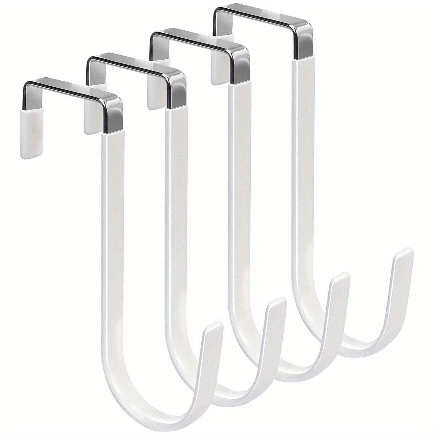 Over The Door Hook 4 Pack Single Hooks Hanger Metal