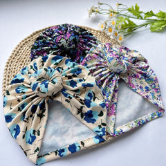 Soft Elastic Baby Donut Hat Girl Headwear Knotted Accessories