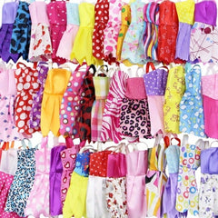 32pc Character Girl Doll Dress Up Set: Clothes, Shoes, Crowns, Necklaces