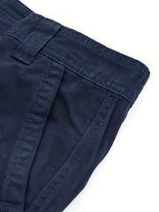 Men's Cotton Cargo Shorts Without Belt for Spring and Summer