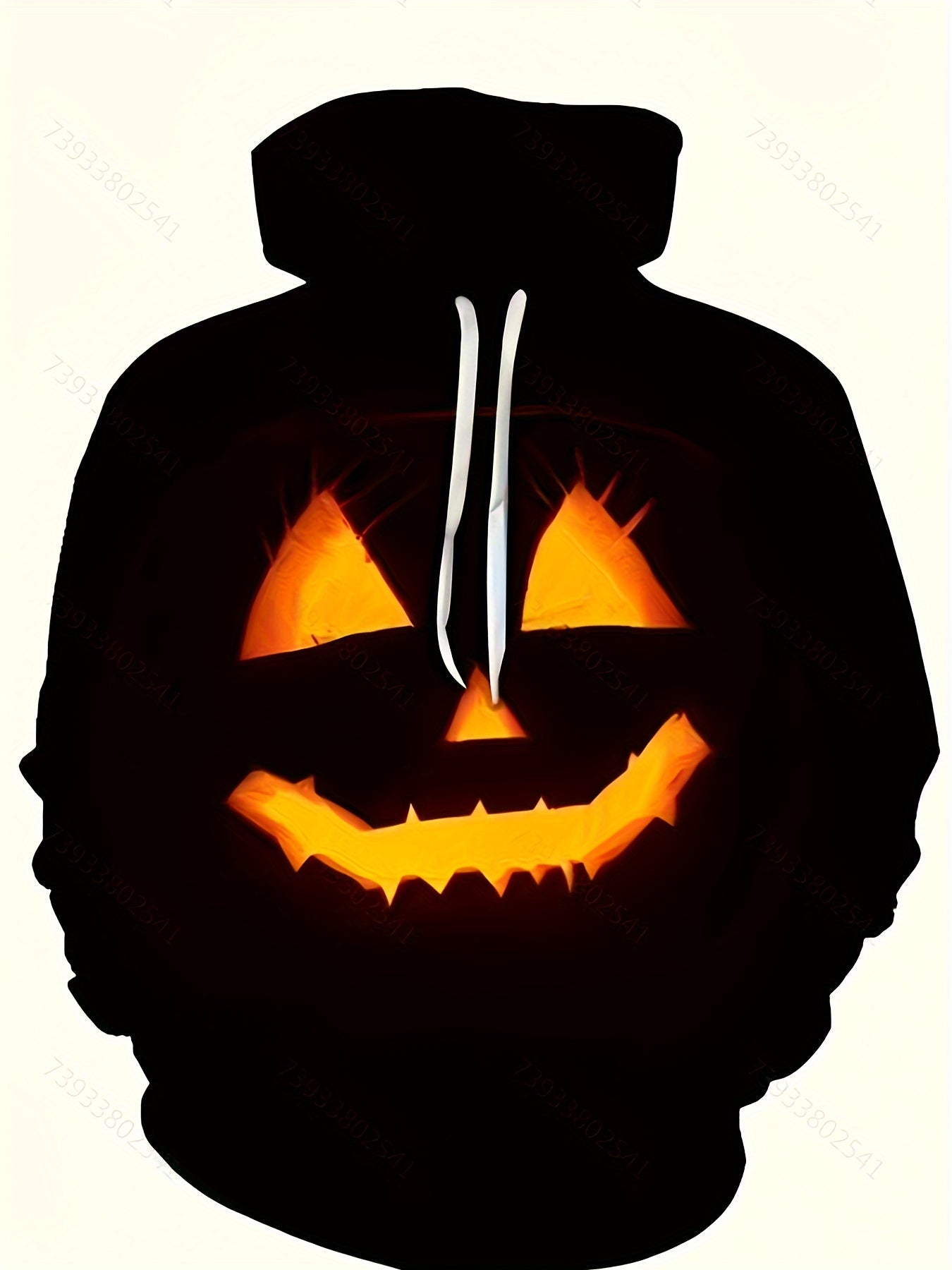 Halloween Pumpkin Pattern Print Hoodies For Men