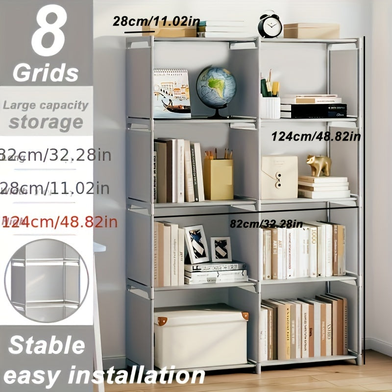 5-6 Layer Bookshelves Storage Racks in Bedroom & Living Room