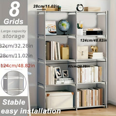 5-6 Layer Bookshelves Storage Racks in Bedroom & Living Room