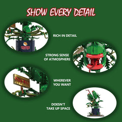 Carnivorous Plant Building Blocks Set with Open Up Mouth