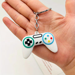 Cartoon Game Console Gamepad PVC Keychain Key Ring Purse Bag Backpack Key Charm