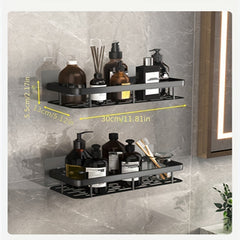 Suction Cup Toilet Washroom Storage Rack Wall Mounted