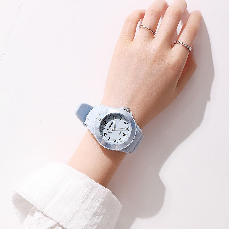 Colorful Watch for Men and Women Large Dial Versatile Wrist Watch