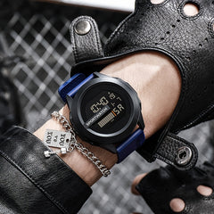 Men's Digital Sports Watch with Rubber Strap