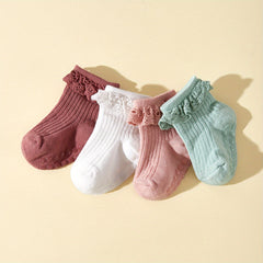 Lace Princess Socks for Girls - Perfect for Spring and Autumn