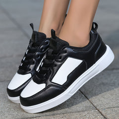 Women's Slip-Resistant Skate Shoes Platform Sneakers
