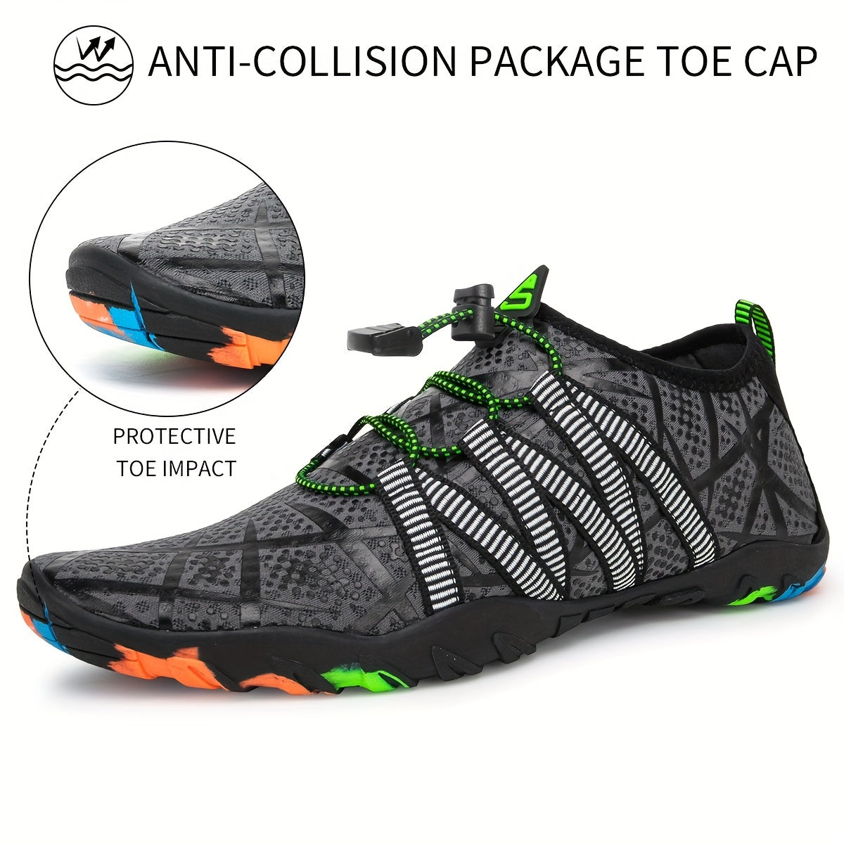 Women's Non-slip Lace-up Water Shoes for Swim Yoga