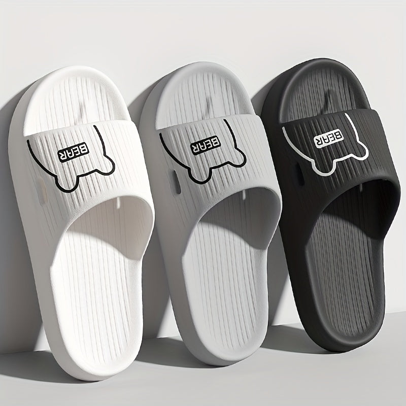 Men's Thick Slip On Slides Assorted Colors Non slip Home Walking Slippers