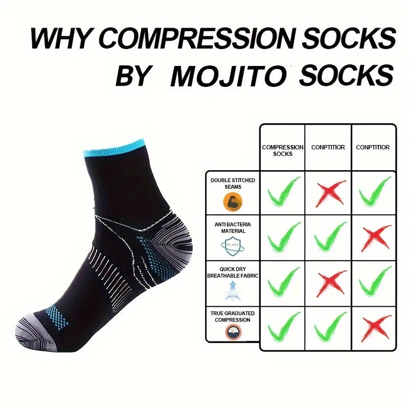 3 Pairs Compression Socks for Outdoor Sports