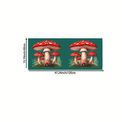 Mushroom Pattern Area Rug for Bathroom Kitchen Living Room