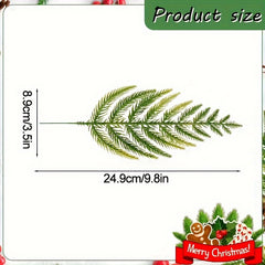 20pcs Realistic Christmas Pine Needle Branches for DIY Wreaths and Home Decor