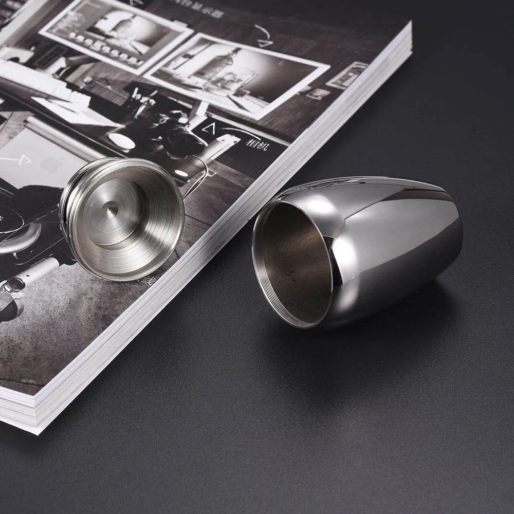 Stainless Steel Cylinder Bottle Ashes Holder Keepsake