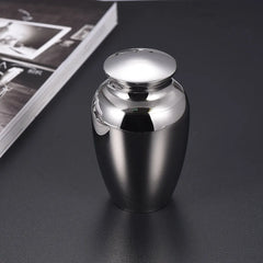 Stainless Steel Cylinder Bottle Ashes Holder Keepsake