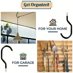 10PCS Garage Storage Hooks Bike Hooks Heavy Duty Ceiling Hoo