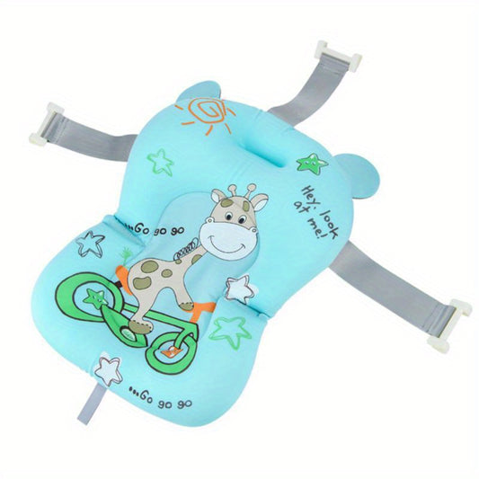 Baby Bath Seat with Non Slip Mat & Body Cushion
