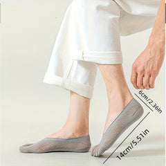 Men's 5-Toe No Show Socks for Sports Running Yoga