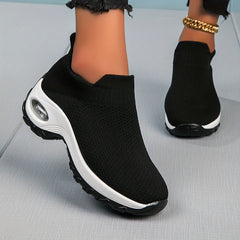 Women's Chunky Sneakers Slip On Air Cushion Shoes Lightweight