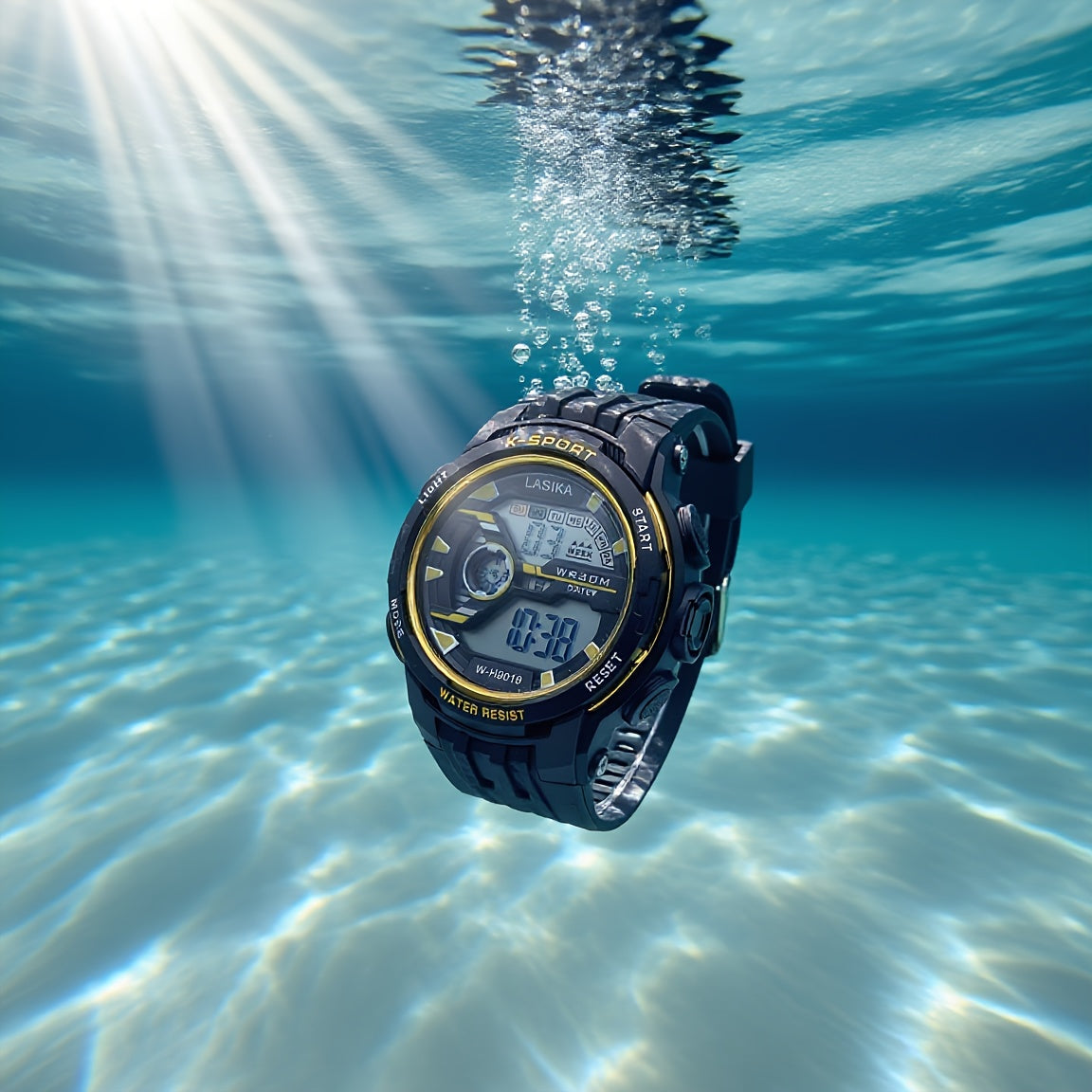 Boys' Wristwatch Waterproof Timer Alarm Clock